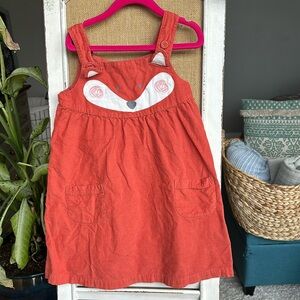 Girls 5-6 fox dress JoJo MaMan BeBe